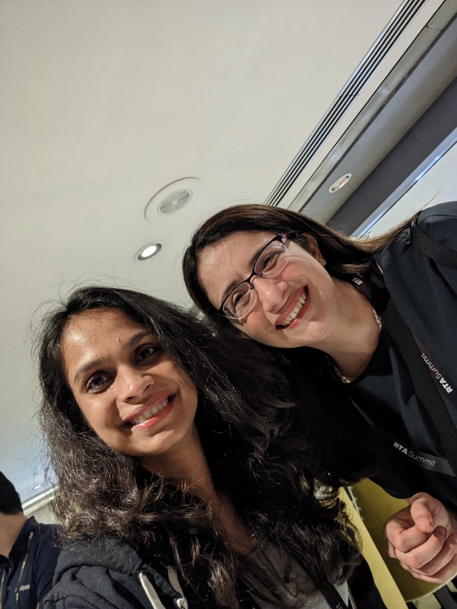 Neha Pawar (@nehapawar18) on Twitter photo I think I was so stoked to meet <a href="/gwenshap/">Gwen (Chen) Shapira</a> in person, didn't realize I took the picture at a 45 degree angle 😅
So looking forward to your keynote tomorrow at the #RTASummit ! I think I was so stoked to meet <a href="/gwenshap/">Gwen (Chen) Shapira</a> in person, didn't realize I took the picture at a 45 degree angle 😅
So looking forward to your keynote tomorrow at the #RTASummit !
