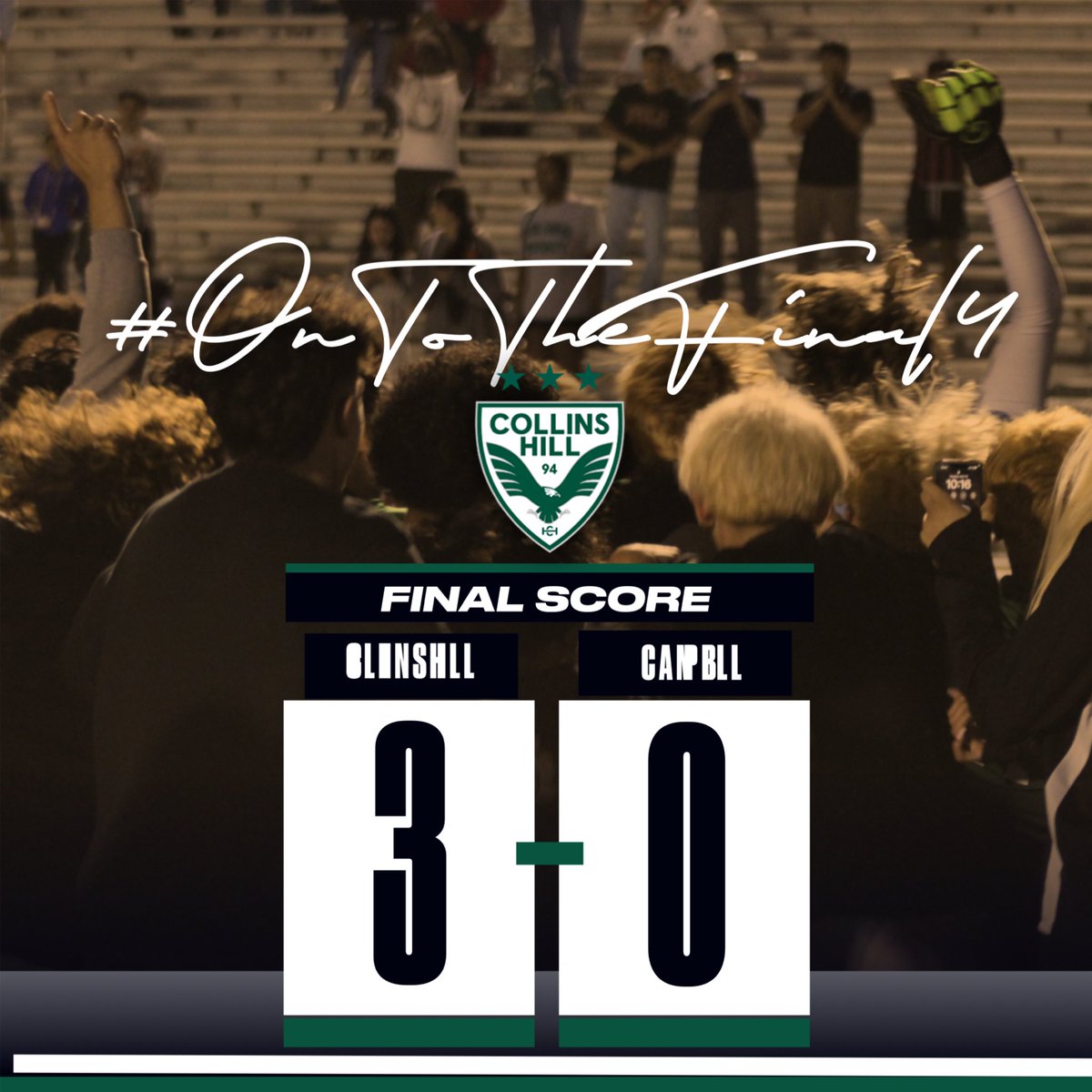 FINAL FOUR FOR THE HILL 🦅⚽️💚