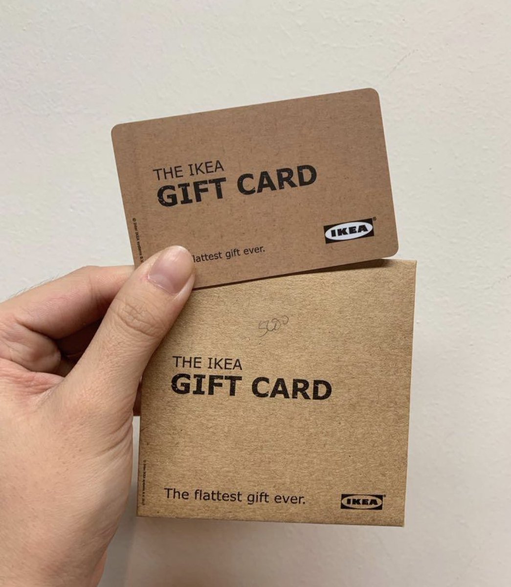 ahmadsharing88's tweet photo. Bulan raya ni bnyk kenduri, and sebagai seorg lelaki aku mmg tak reti pilih hadiah wedding 🤣

As solution, aku bagi IKEA Gift Card ni je so biar pengantin yg pilih sendiri apa yang dorang nak. Hahahah problem solved ✅ https://t.co/i3N6JRUbfO