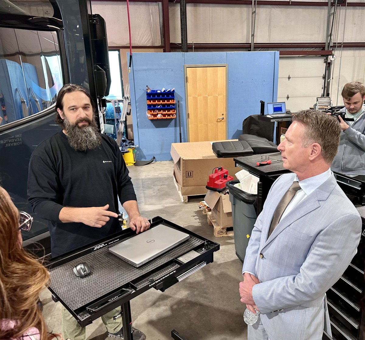 Rivian’s first electric vehicle training program in the country <a href="/TCCva/">Tidewater Community College</a> where students get hands-on experience working on real Rivian EVs. This will prepare them for the workforce and help build a sustainable future <a href="/VCCS_SO/">VA's Comm Colleges</a>