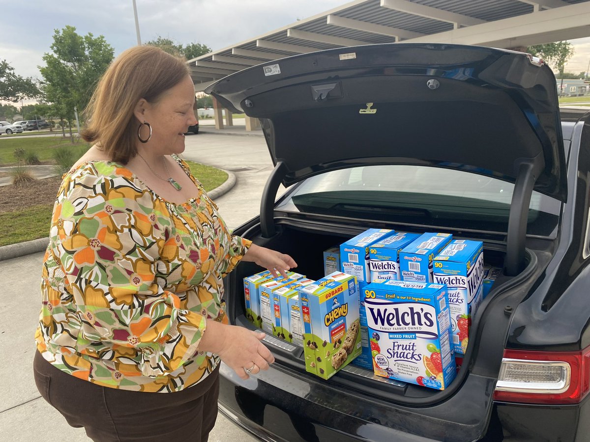 Thank you Board Members Lindsey Vicknair and Jennifer Frizzell for the snack donations for our LPE LEAP students!