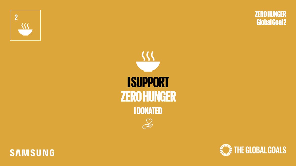 ogetokim's tweet photo. Join me to support and donate towards Zero Hunger cases. Read more: https://t.co/J5laffbaAQ
#SamsungGlobalGoals #GlobalGoals https://t.co/abrvDejwf7