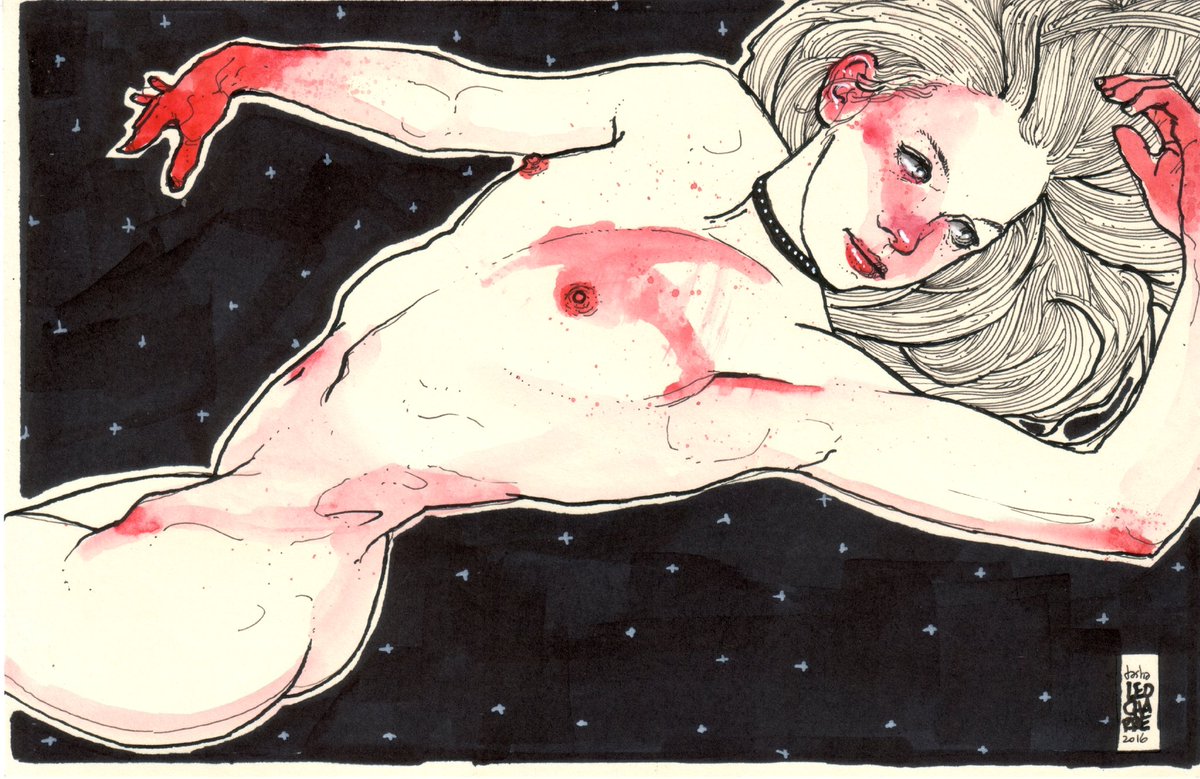 Interesting … I looked on some ‘old art’ and found an interesting 2015 style in ink I did..