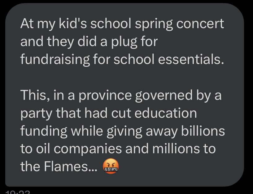 TheBreakdownAB's tweet photo. From the DM’s…

This is from a self described lifelong conservative.

Looks like the arena deal won’t land the way Dani hoped for for some folks…

#abpoli #ableg #cdnpoli https://t.co/zeB8taR3UQ