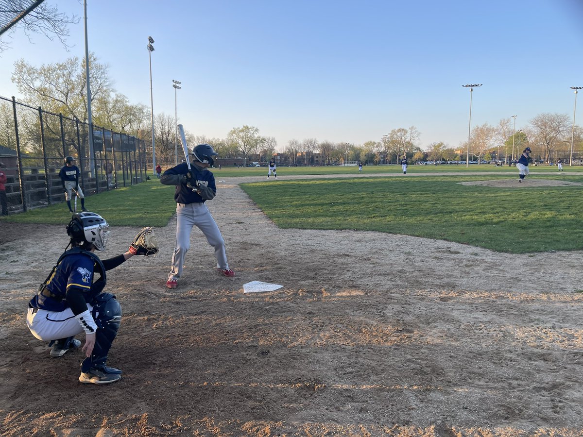 Foreman baseball with double header wins against a well coached Rickover team. We move back up to .500 at 5-5 
 
Very proud of my players for making huge plays in clutch moments throughout the games. 

Freshman Camron Grace had his first double bombing one into centerfield!