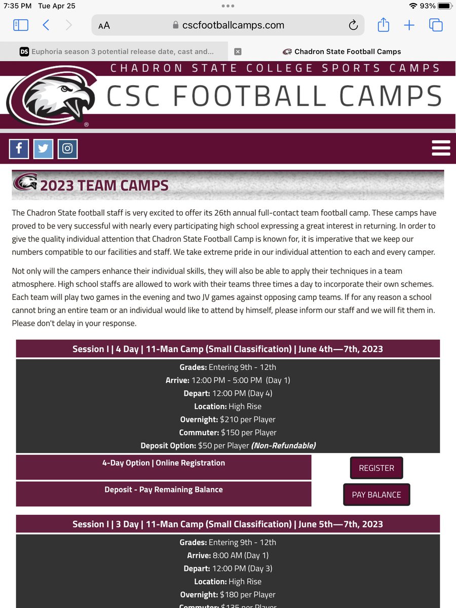 Hello parents hope all is well. As we get closer to end of school would like to remind everyone that we will heading to camp on June 4th. We will be having a team meeting on May 2nd to go over deatails. Also we will be introducing our new partnership with Blast Athletics!!