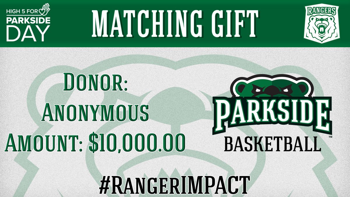 RangersWBB's tweet photo. THIS JUST IN!! Each gift to women's basketball will be matched by a $100 gift thanks to an anonymous supporter! #RangerIMPACT #ParksideDay2023 https://t.co/uBL6LfVdUa