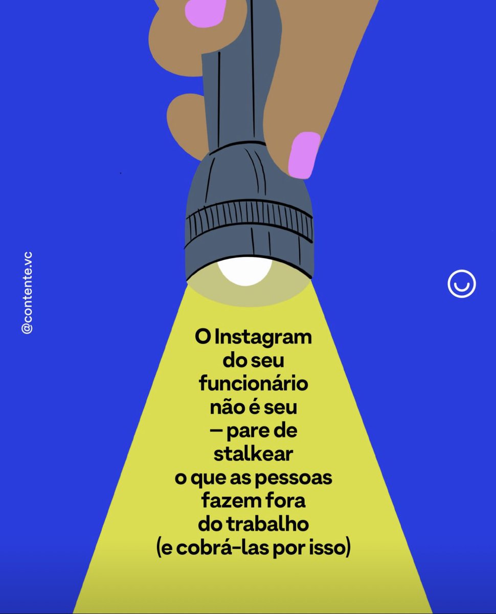 taniamcsanches's tweet image. Chefes, gestores e empresas que monitoram os seus funcionários em perfis pessoais: Parem de stalkear seus colaboradores. Quem aqui já passou por alguma situação assim?
#trabalho #empresas #stalkers @contentevc