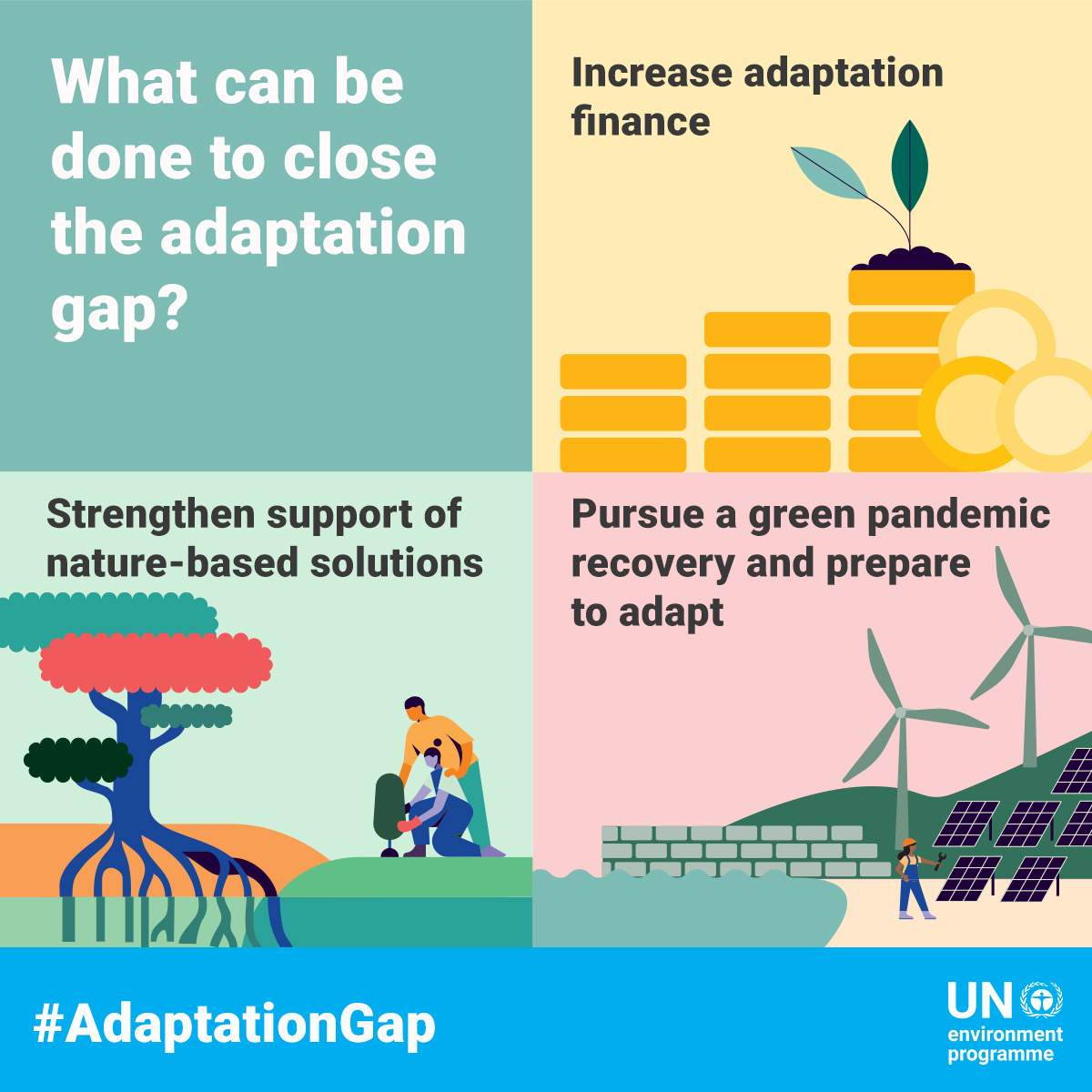 PreventionWeb (@preventionweb) on Twitter photo Climate change increases disaster risk in a variety of ways. A <a href="/UNEP/">UN Environment Programme</a> report shows that despite increasing action on global adaptation, there is still very limited evidence of climate risk reduction.
This is how to close the #AdaptationGap 👉 bit.ly/38Ko6tn Climate change increases disaster risk in a variety of ways. A <a href="/UNEP/">UN Environment Programme</a> report shows that despite increasing action on global adaptation, there is still very limited evidence of climate risk reduction.
This is how to close the #AdaptationGap 👉 bit.ly/38Ko6tn