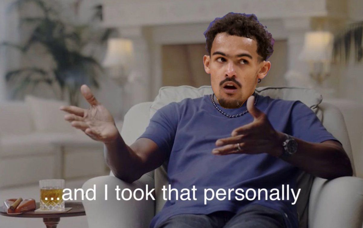 NBAMemes's tweet image. Trae Young read all the slander