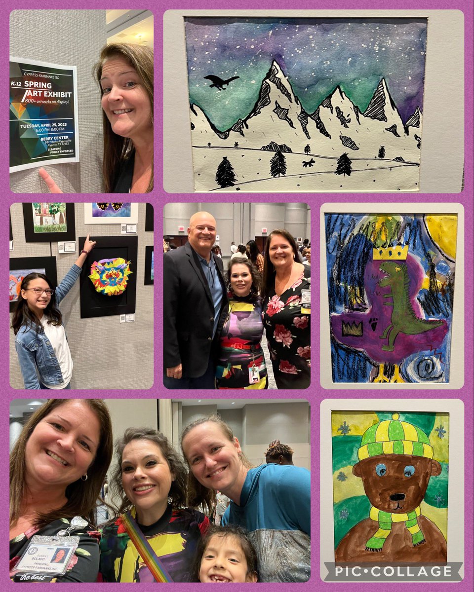 We had so much fun tonight at the Spring Art Exhibit!
<a href="/BangElementary/">Bang Elementary</a> had such great art on display. <a href="/susan_bolado/">Susan L. Bolado</a> <a href="/KaylaKMouton/">Kayla Mouton</a> <a href="/CFISD_FineArts/">John Morrison</a>