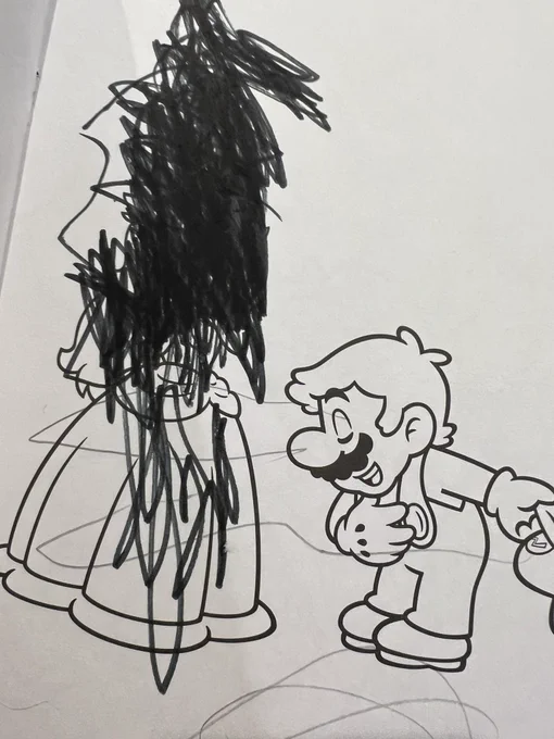 息子(2歳)のぬり絵本を何の気なしに覗いてみたら、ピーチ姫に対して何かドス黒い感情が渦巻いてたのですぐに閉じた。 https://t.co/7kUROiFVpR