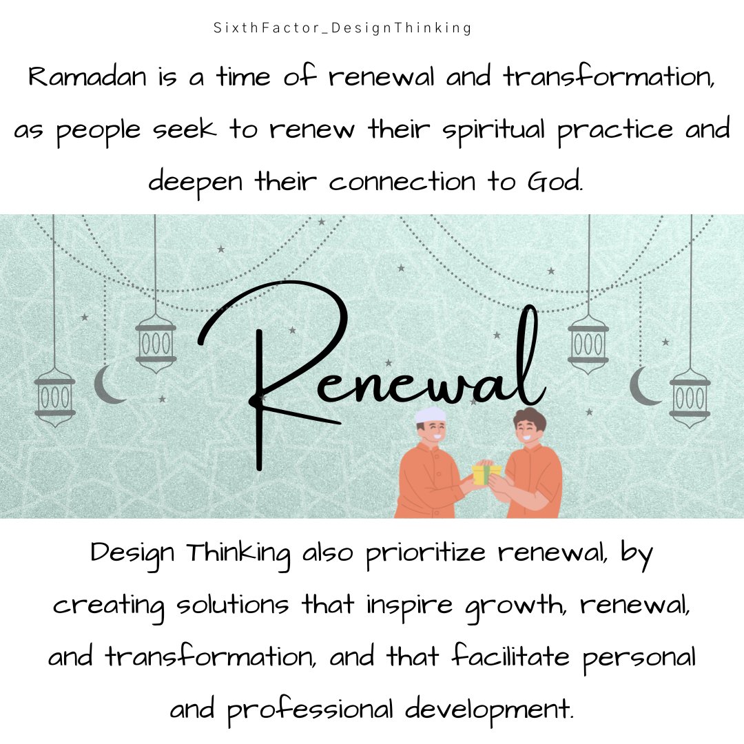 SF_DesignThink's tweet image. Design for transformation : From spiritual renewal to design innovation. Inspire transformation through purposeful design. Renewal is key: Let design be your guide to growth and progress. #sixthfactor #designthinking #dubaidesign #design #designuae #Ramadan #creativty #renewal