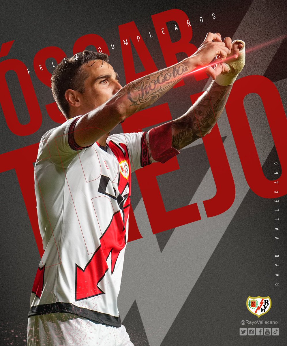 RayoVallecano's tweet photo. 🎂 ⚡️ ¡Feliz cumpleaños, @oscar8trejo! https://t.co/QdcEpquPL5