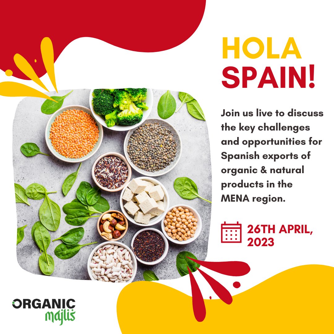 Último momento para registrarse al #Webinar sobre exportaciones de productos ecológicos españoles en Dubai 👇

➡️ organicandnatural.com/majlis/?page_i…