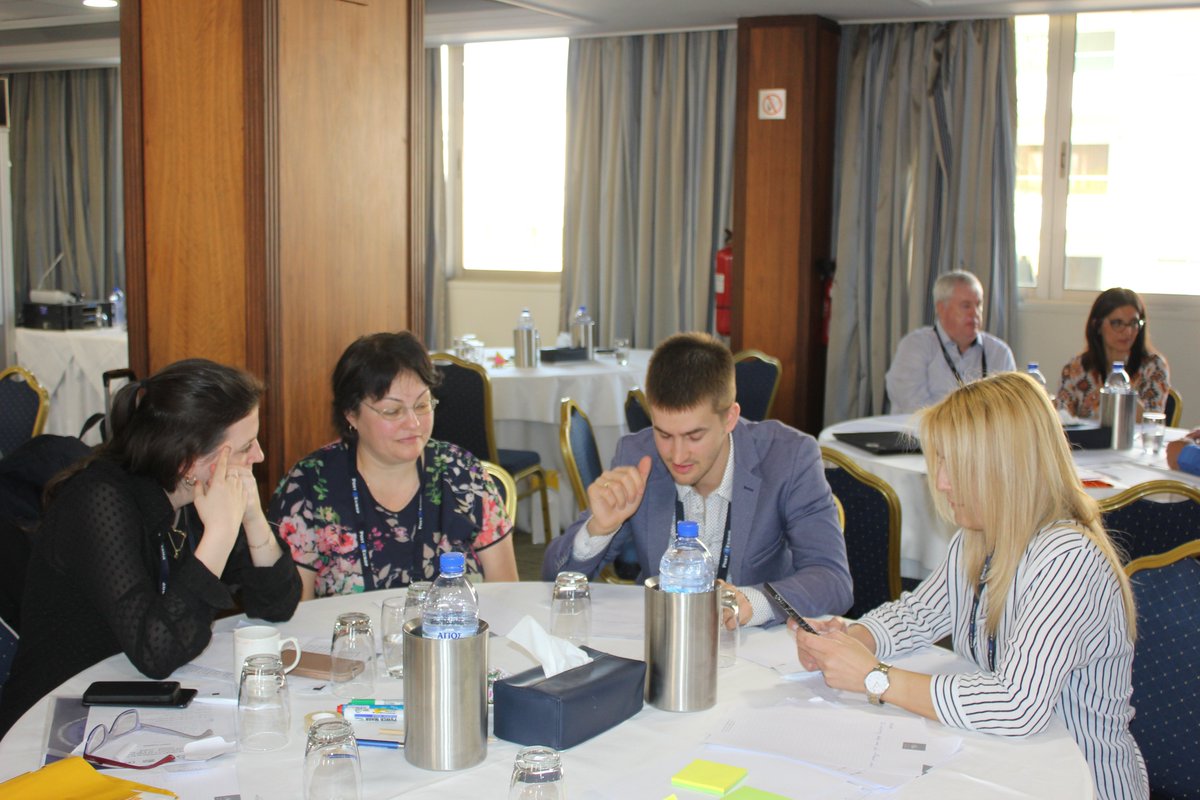 TheWorldofWork1's tweet photo. During the operational recommendations session of the #SDCProject #workshop, participants offered insights and ideas for improvement, diving deeper into specific challenges and solutions in an active problem-solving exercise. @D_Theodorakis @margakis @WaqasAhsen2 @AndoniAngjelo https://t.co/db4Clq0JnJ