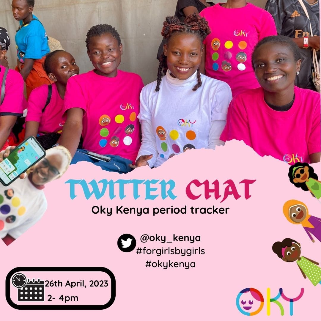OmacheThomas's tweet photo. Most young girls globally are facing challenges related to menstruation and menstrual hygiene management.Oky App Kenya is one of the innovative health product that will see more young girls track and learn more in a fun way about their period.#okykenya https://t.co/pabpwbkzuy