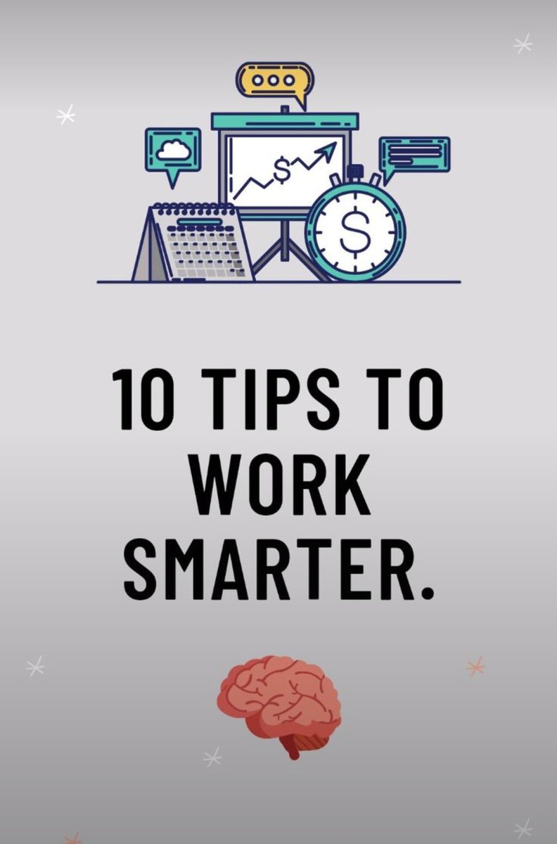 polymath_os's tweet photo. 10 Tips To Work Smarter... https://t.co/u7ztVMkddP