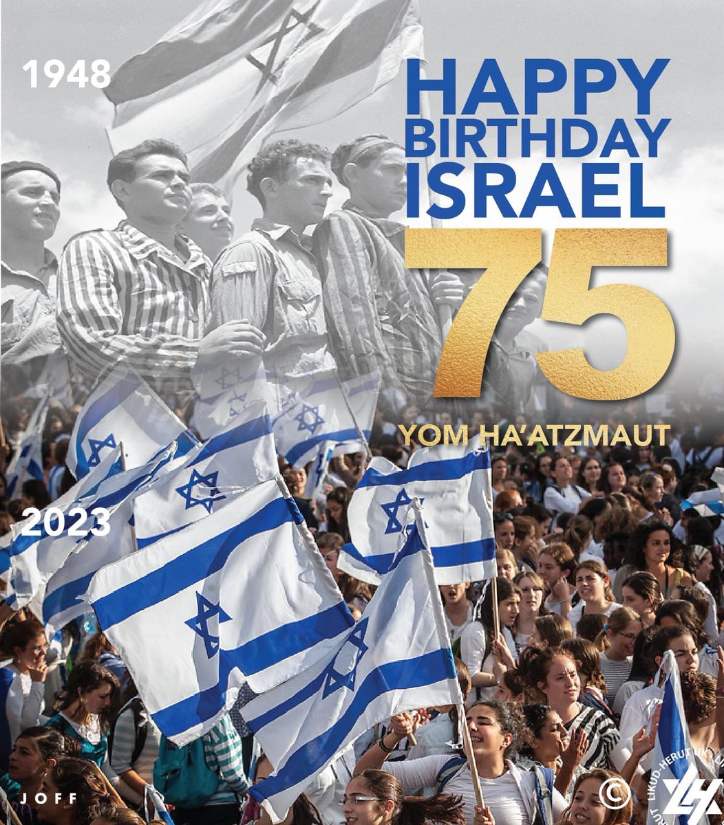 Happy 75th Birthday to our wonderful beloved Israel! 🇮🇱🇮🇱🇮🇱♥️♥️♥️
#YomHaatzmaut #Israel #Israel75 #AmYisraelChai