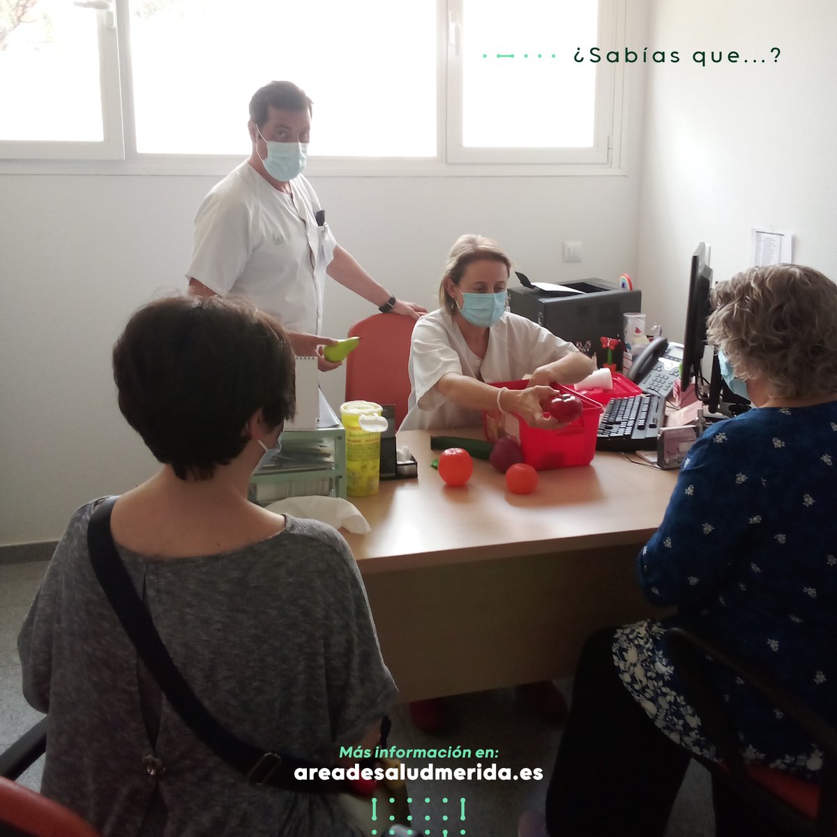 AreaSaludMerida's tweet photo. La asociación DIABETAL de Almendralejo con la colaboración de profesionales del C.S San Roque de Almendralejo, va a impartir un taller para Diabéticos tipo II en dicho centro.
#areadesalud #taller #almendralejo #sanroque #diabeticos #tipoII #diabetal #asm #areasaludmerida https://t.co/x9e24oy7xA
