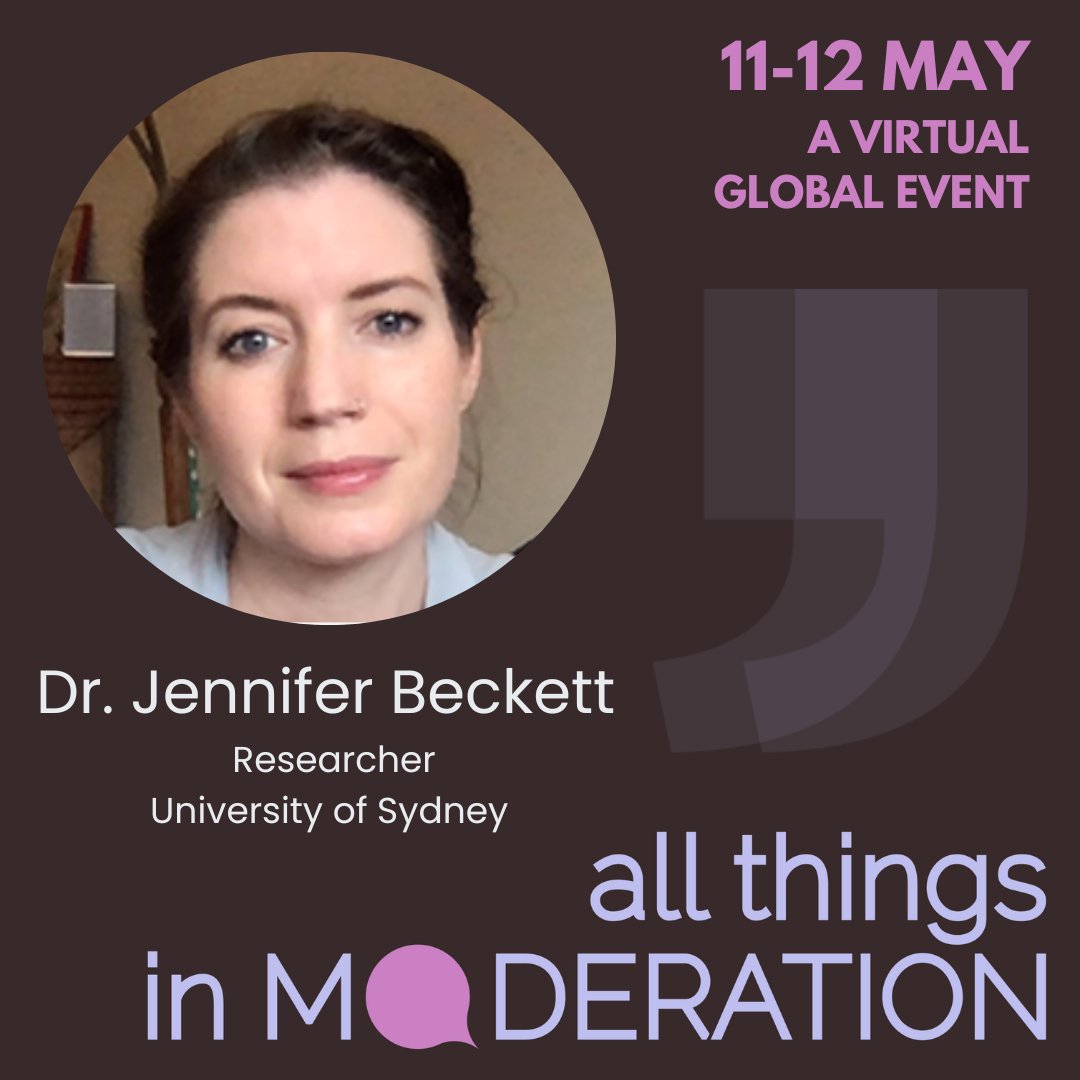 venessapaech's tweet photo. What should institutional support for moderators look like? Theodora Burgess (@techcouncil_aus, former @Reddit ) @vargasl  (@WeAreNew_Public ) Nicolle White (@ABCaustralia) &amp;  @JenniferBeckett explore this vital qu at All Things In Moderation 11-12 May https://t.co/ggewlEfFRy https://t.co/xG2Ou6xyTO