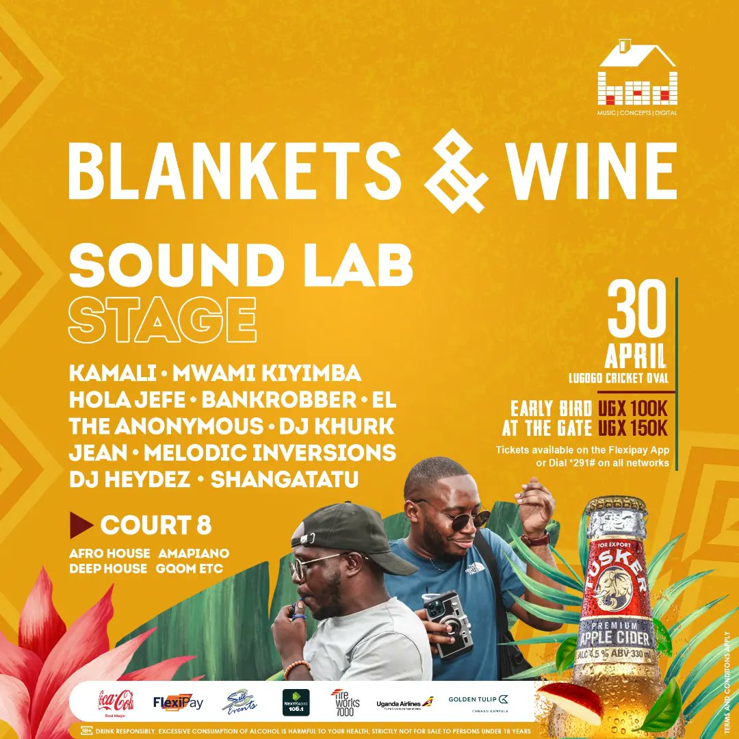 Kampala situation this Sunday 💥
My first time outside the 254 doing what I do best alongside these great talents headlined by <a href="/casspernyovest/">Don Billiato</a> &amp; Joshua Baraka and I genuinely just can't wait for this M.O.V.I.E🔥

#BlanketsnWineKLA