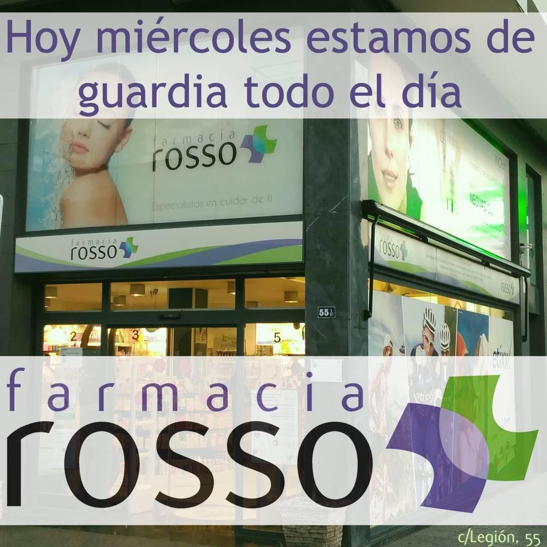 ¡Buenos días!
Hoy somos tu farmacia de guardia en Melilla durante todo el día.