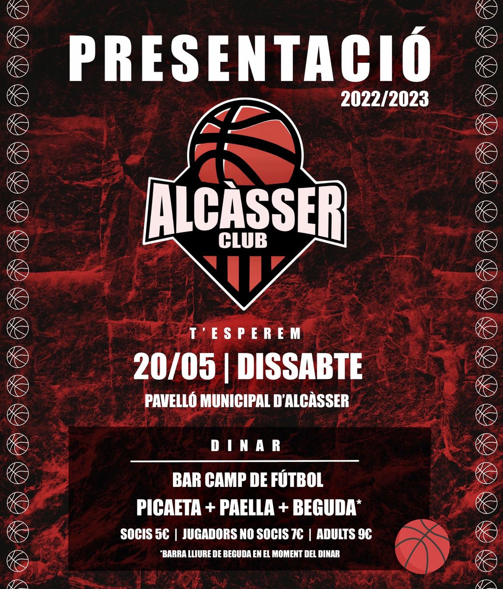 Alcasserbasquet's tweet photo. Mas info en nuestra página de Facebook https://t.co/dThCUS8haQ
