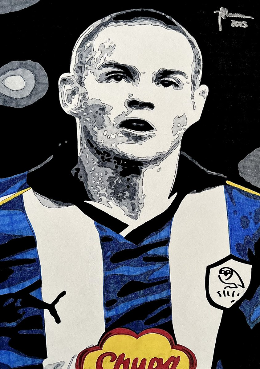 HollywoodArtLH's tweet photo. #GillesDeBilde #DeBilde #SheffieldWednesday #Wednesday #SWFC #Retro #Owls #Art #Artist #Artwork #FanArt #Drawing #Sketch #SpectrumNoir #Ink #InkArt #InkDrawing @swfc @TheStarOwls @WednesdayRetro @VitalWednesday Hand drawn using Spectrum Noir ✍️🦉 https://t.co/lnl2jpVhW1