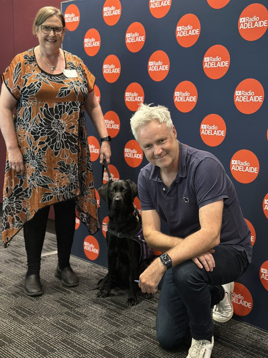ABC Adelaide (@abcadelaide) on Twitter photo Happy International Guide Dog Day ❤️
Puppy boarder Christine and Guide Dog Orchard has joined <a href="/Julesschiller/">Julian Schiller</a> today.
Listen:
abc.net.au/adelaide/live
#GuideDogs #Adelaide #SouthAustralia Happy International Guide Dog Day ❤️
Puppy boarder Christine and Guide Dog Orchard has joined <a href="/Julesschiller/">Julian Schiller</a> today.
Listen:
abc.net.au/adelaide/live
#GuideDogs #Adelaide #SouthAustralia