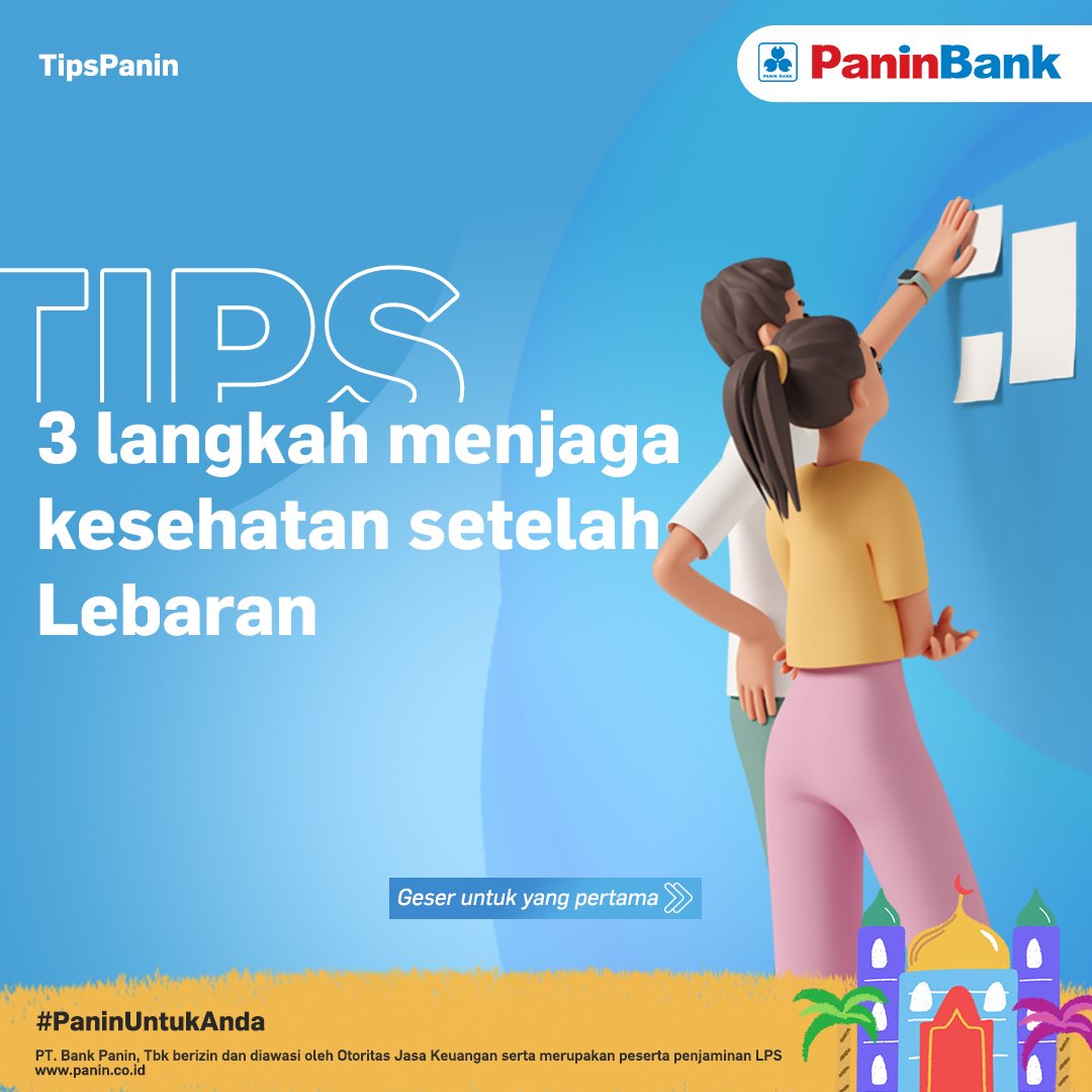 PaninBank's tweet photo. Makanan lebaran memang menggiurkan, tapi jangan larut dengan kenikmatannya ya. Ayo jaga kondisi badan agar bugar setiap harinya.
#PaninUntukAnda
#PaninBank
#TipsPanin
#TipsLebaran https://t.co/EYSKtnYJh8