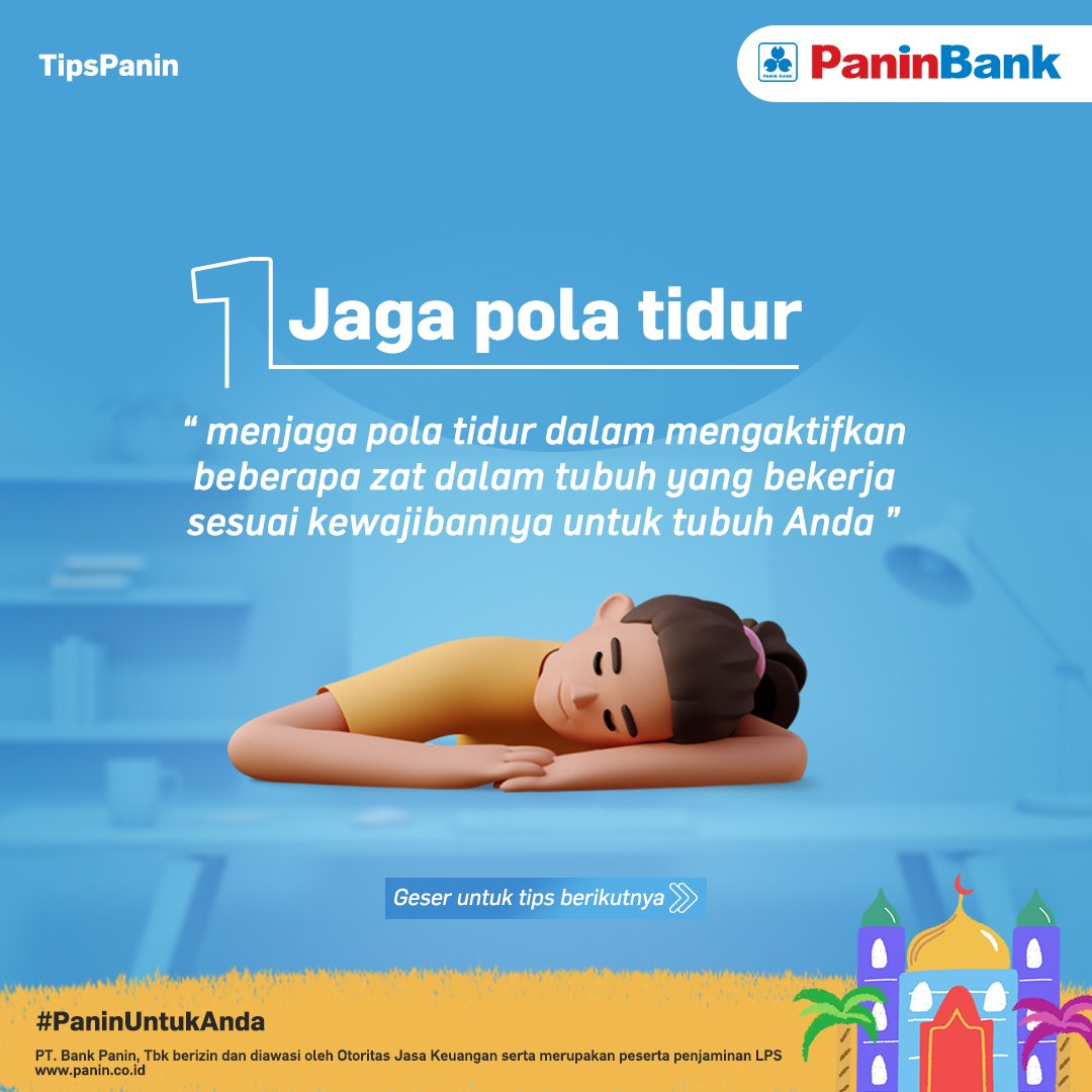 PaninBank's tweet photo. Makanan lebaran memang menggiurkan, tapi jangan larut dengan kenikmatannya ya. Ayo jaga kondisi badan agar bugar setiap harinya.
#PaninUntukAnda
#PaninBank
#TipsPanin
#TipsLebaran https://t.co/EYSKtnYJh8