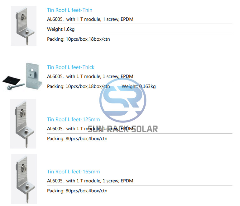 Cindi75880193's tweet image. Dears,I wanna share you the traditional solar mounting solution for Trapizoidal metal roofs-L foot mounting:
1. Suitable for 90% Trapizoidal metal roofs
2. Different height option: 85mm,125mm,165mm
3. Rubber pad for the waterproof function
#solarmetalroofmounting #solarpvproject