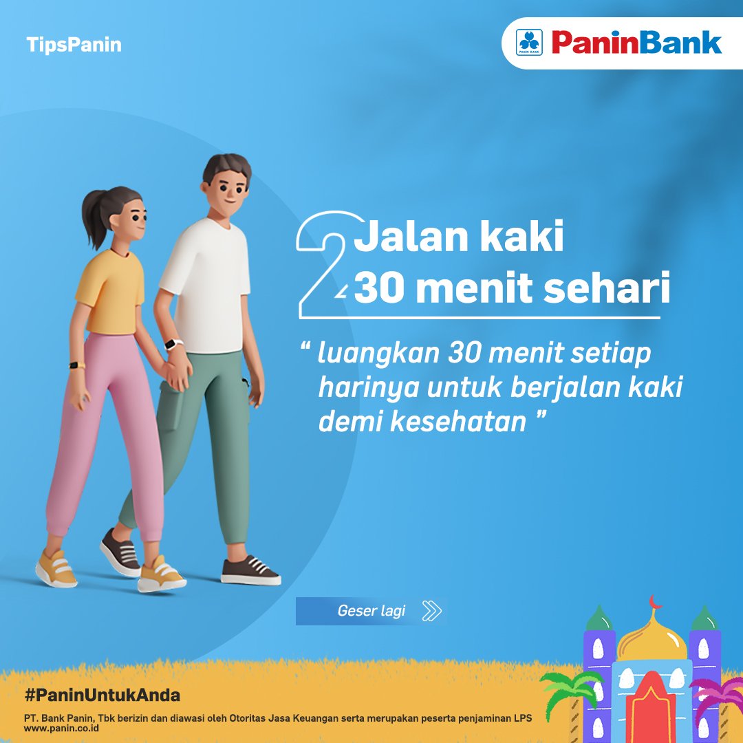 PaninBank's tweet photo. Makanan lebaran memang menggiurkan, tapi jangan larut dengan kenikmatannya ya. Ayo jaga kondisi badan agar bugar setiap harinya.
#PaninUntukAnda
#PaninBank
#TipsPanin
#TipsLebaran https://t.co/EYSKtnYJh8