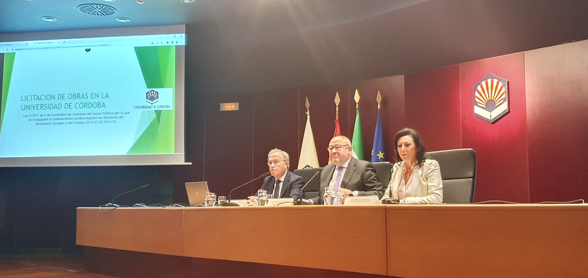 CECOes_'s tweet photo. 👉 Jornada en la @Univcordoba sobre licitación en las obras ✔️ Contratos del sector público
@Construcor @camaraofcordoba https://t.co/nBQJrXYhzk