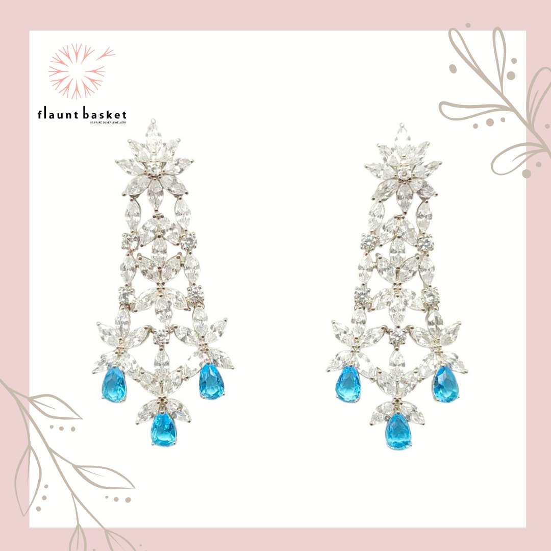 BasketFlaunt's tweet photo. Add a subtle sparkle to your outfit with these gorgeous Silver Hanging Earrings!
.
.
#silverjewellery #925puresilver #earrings #flauntbasket #Designerwear
#instagram #trending #flauntbasketsilverjewellery #onlineshopping #gtworldmall #mantrimall #trendingnow #bengaluru #vizag https://t.co/4rgxJTmrqs