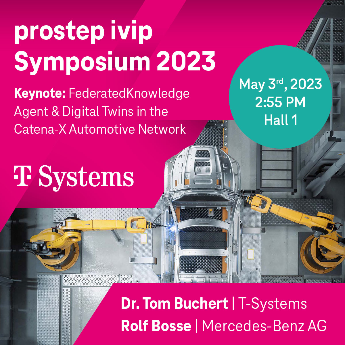 JuanAmado_AJ's tweet image. Join @Dr. Tom Buchert and @Rolf Bosse on May 3, 14:55 at the prostep Symposium in Stuttgart, to learn more about how Catena-X puts the data offerings of multiple companies in a meaningful context to make the data spaces usable.
 #ProstepSymposium link-shortener.io/7P9TqHXzPy0Vao…