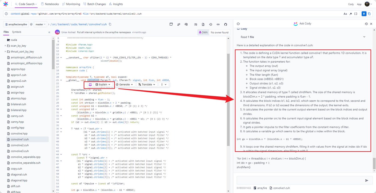 Elinx's tweet photo. @sourcegraph looks like the first platform I know which integrated this feature, looks pretty handy https://t.co/fvy8bVmhcg