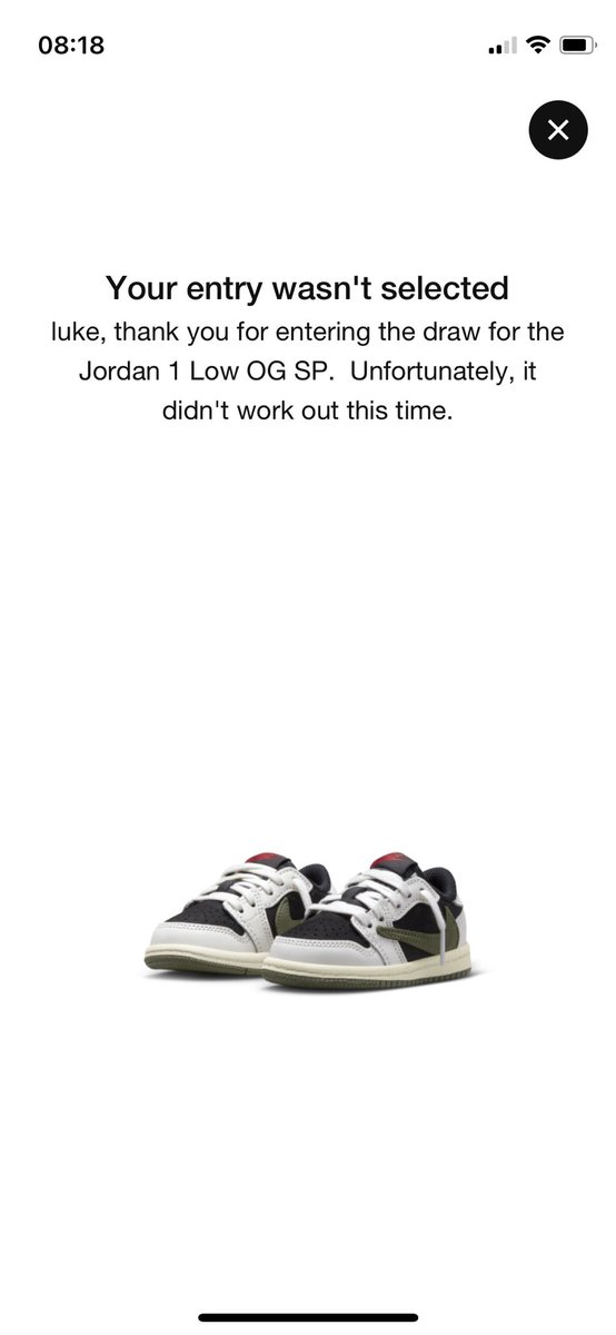 quarimoto's tweet photo. My daughter is 3 days away from being born and has already taken her first L, she just doesn’t know it yet. 😵 #TravisScott #jordan1low #SNKRS https://t.co/df9q7uIqzA