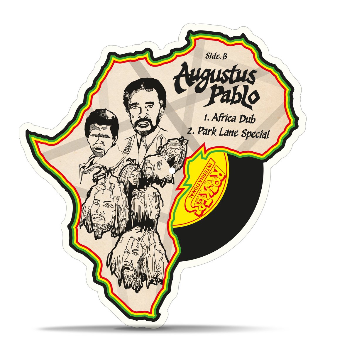 BeeGraphicsUK's tweet photo. Shaped picture disc for Hugh Mundell/Augustus Pablo 'Africa Must be Free by 1983' on @naturesounds https://t.co/pGEJOH0pJx