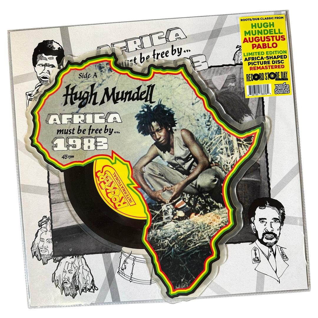 Shaped picture disc for Hugh Mundell/Augustus Pablo 'Africa Must be Free by 1983' on <a href="/naturesounds/">Nature Sounds</a>
