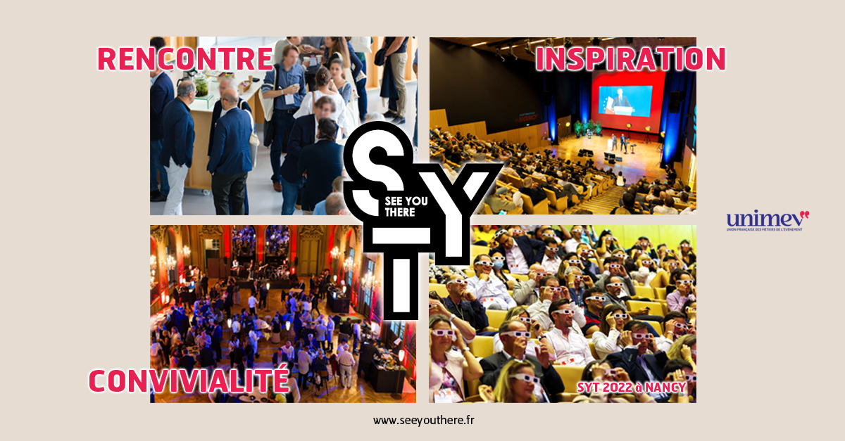 UNIMEV_FR's tweet photo. Les inscriptions à 𝐒𝐘𝐓 - 𝐒𝐞𝐞 𝐘𝐨𝐮 𝐓𝐡𝐞𝐫𝐞, l'événement annuel de la filière de l'événementiel professionnel organisé par @UNIMEV_FR , sont ouvertes !

Du 5 au 7/07 à Deauville, devenez acteur de l'événement !🎥

https://t.co/TcyDbW79sp
#eventprofs #SYT2023 https://t.co/AlZiomwOrs