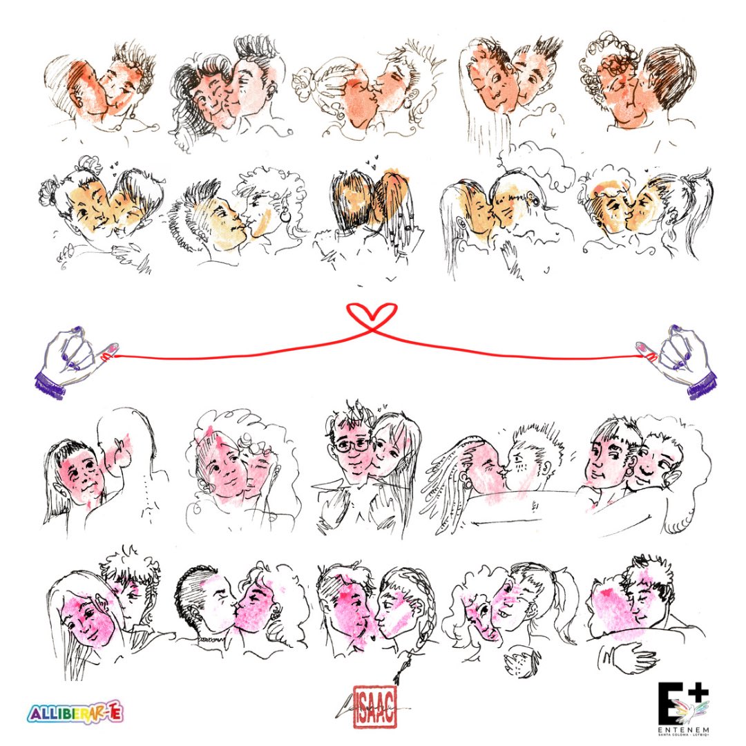 💖 👩🏻‍🎨Hoy 26 de ABRIL, como el resto del año, celebramos el DÍA de la VISIBILIDAD LÉSBICA con la ilustración original para el #santakolestival2023 de nuestra querida @its_lauraisaac 👩🏻‍🎨💖
🧵
