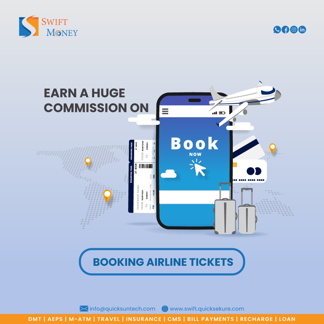 Now, booking air tickets has become easier than before. You can start a perfect side income by providing air tickets booking service to your customers.  Contact us now and learn more. 

#airtickets #booktickets #sideincome #businessidea #swiftmoney