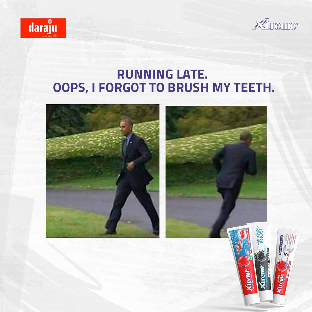 XtremeTPNigeria's tweet photo. Have you ever gotten fully dressed and remembered that you didn’t brush your teeth?

Tell us about it in the comment section.😁😁

#Xtremetoothpaste #GoXtreme #OralCare https://t.co/Vkgx5T4soN