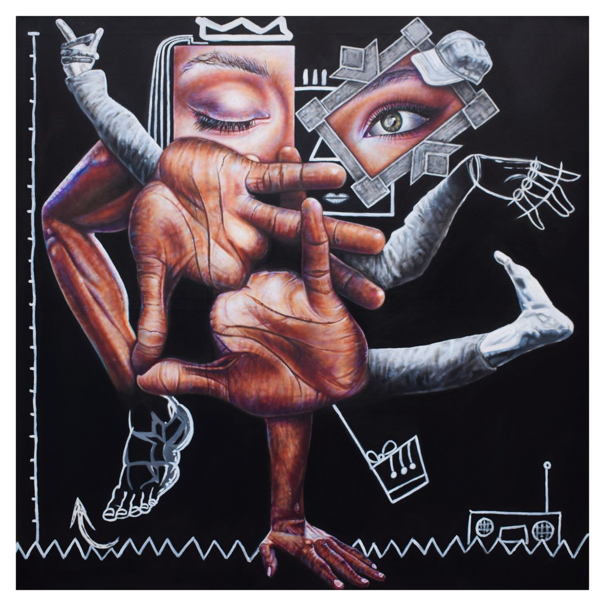 #3 (2023)
Oil on canvas
100cm X 100cm