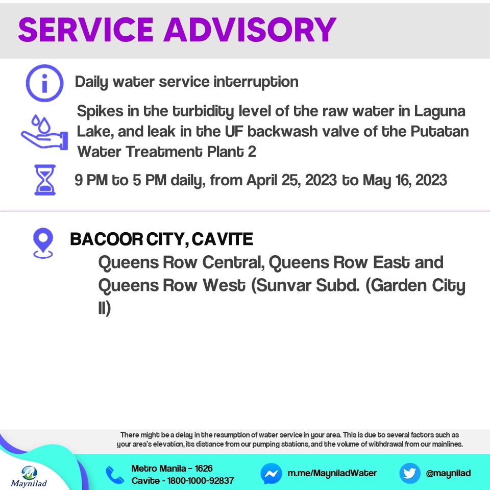 Maynilad Water Services, Inc. on Twitter "and a leak that formed on the ultrafiltration