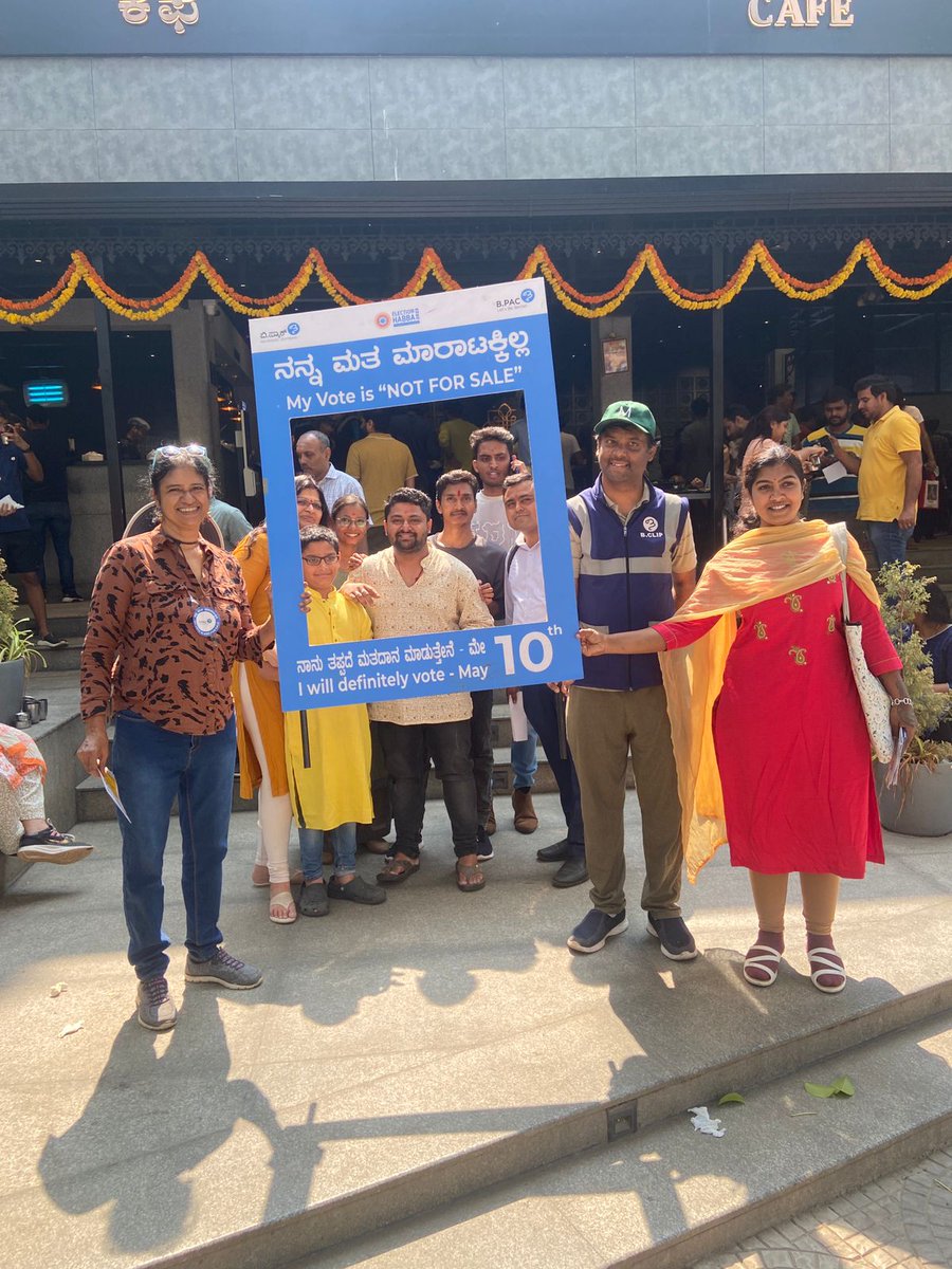 PRameshChander's tweet photo. We thank
@BPACofficial
for Voter Awareness Yatre to spread a message "my vote is not for sale" to the public and 'vote is very important' because vote rights is important in democracy.  Its not a holiday, Its a Polling Day
@ragubengaluriga
@RevathyAshok
@kiranshaw
@TVMohandasPai https://t.co/X0Dyy34z95