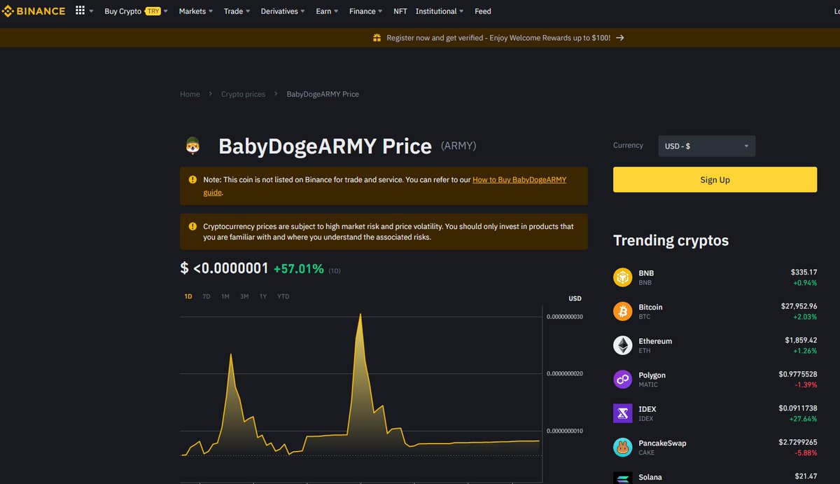 BabyDogeArmyApp's tweet photo. $ARMY は、 $SUI エコシステムに含まれる最初の Binance Smart Chain ベースのプロジェクトになる可能性があります。 詳細をお待ちください。  $ARMY may be the first Binance Smart Chain-based project to be included in the $SUI ecosystem.🥳 $RNDR $SAND $CEEK $TWT $OPTI $ASTR $VRA https://t.co/uRkLu0Vnka