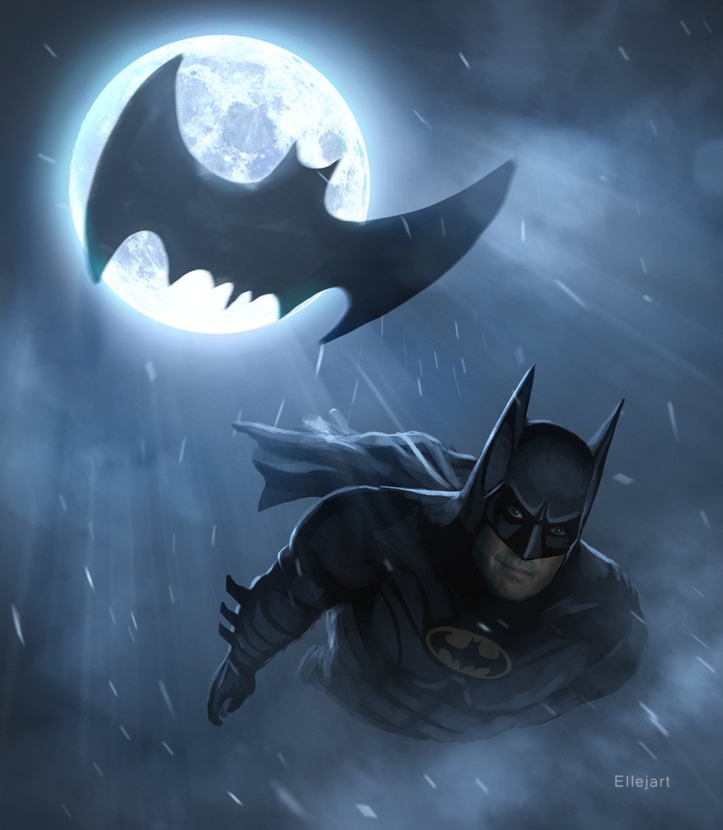 Ellejart3's tweet photo. He definitely doesn't have a parachute🌕🦇

#theflash #batman #michaelkeaton #dc #dccomics #noai #fanart https://t.co/13dmABIFqe